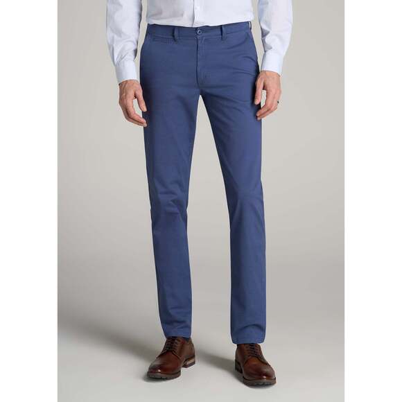 American Tall Carman TAPERED Chinos for Tall Men in Steel Blue Size 38 / 38 - Picture 1 of 4